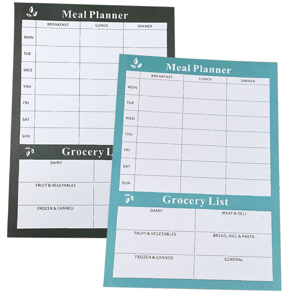 Meal Prep Weight Loss - 2Pcs Chic Weekly Meal Planning Notebook