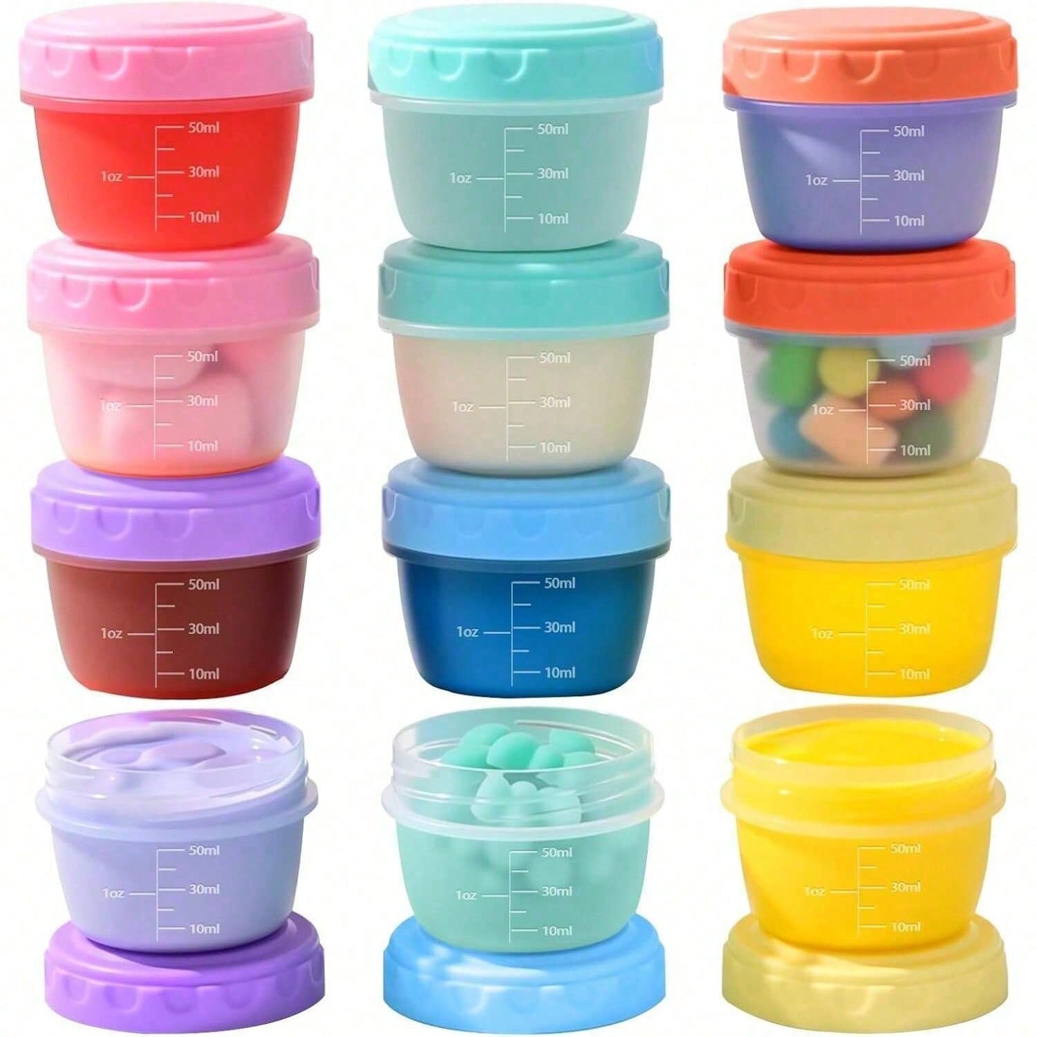 Salad Container Jar - 1-6 Pack 2.7 OZ Salad Dressing