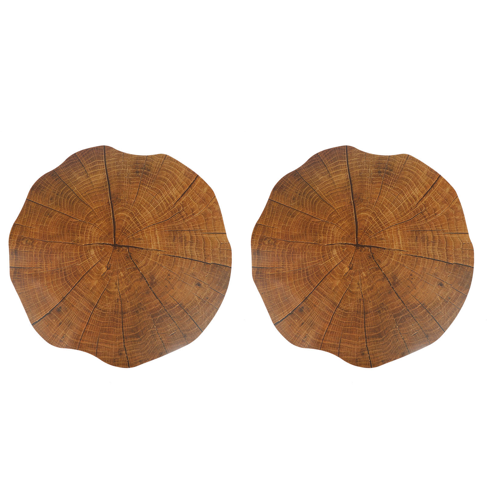 Food Prep Mat - 2Pcs Premium Cork Placemats Wooden Texture
