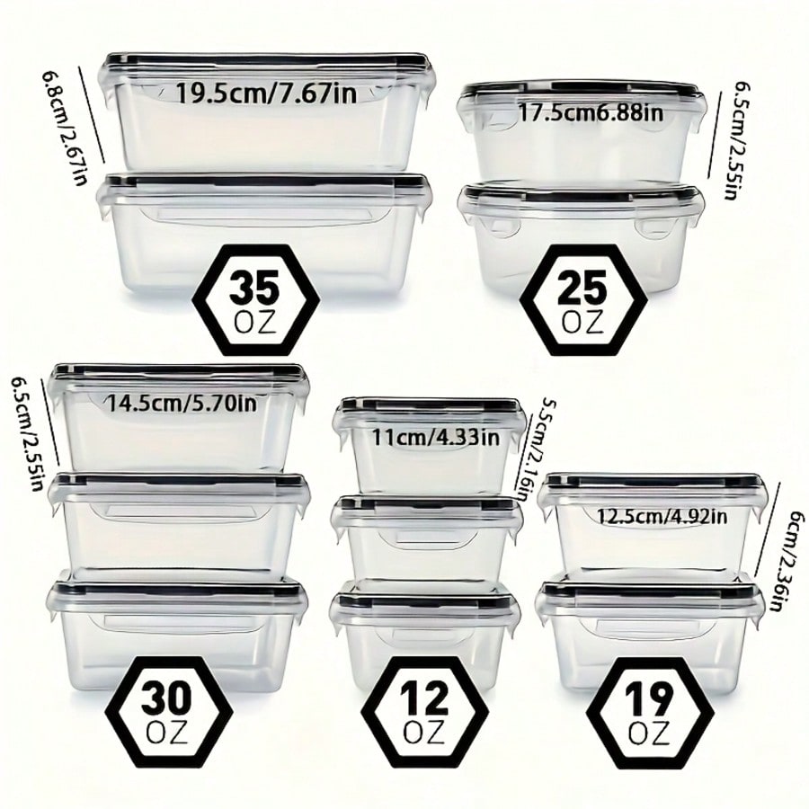 24 Pack Food Storage Container - Meal Prep Lunch review and price