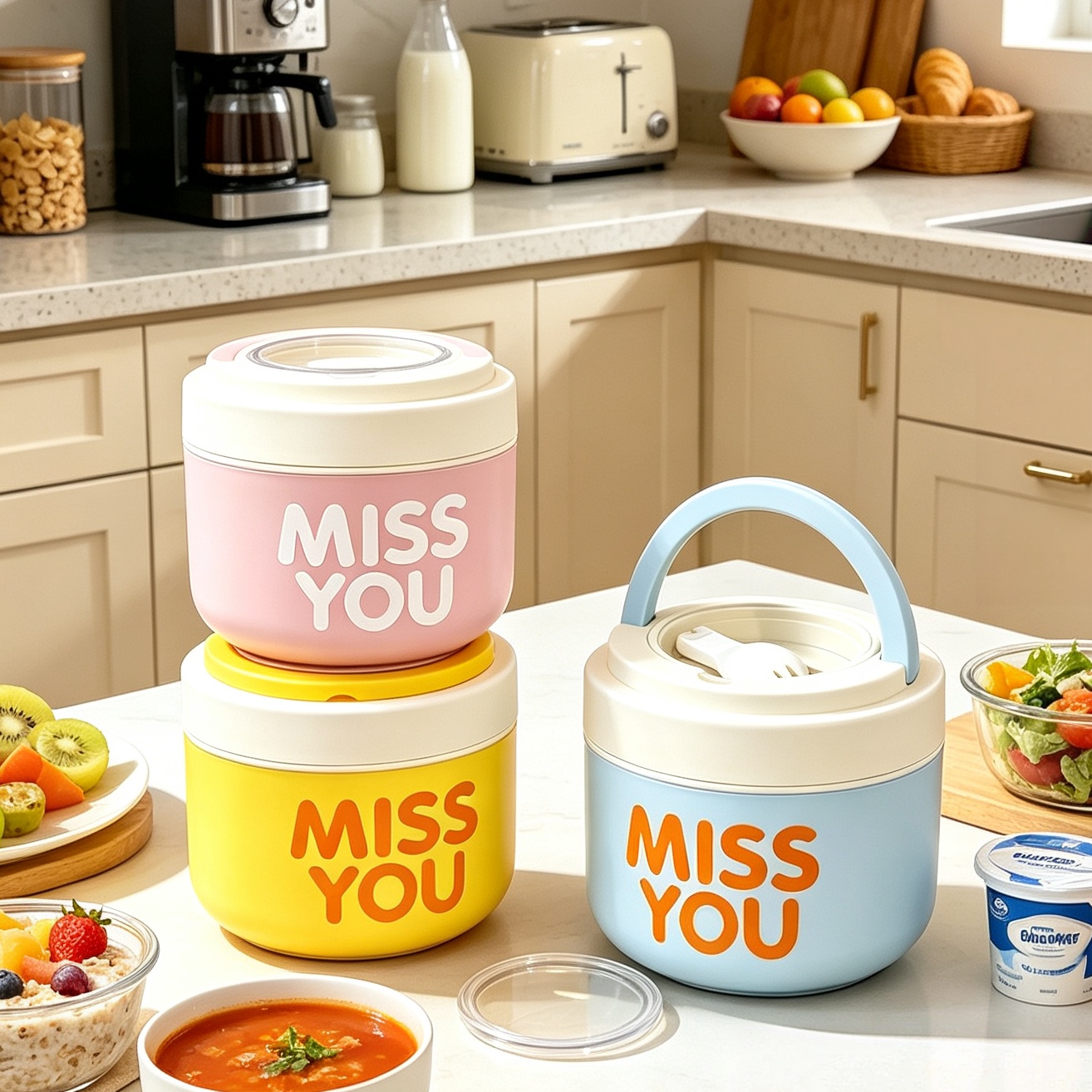 304 Stainless Steel Insulated  - Salad Container Jar review and price