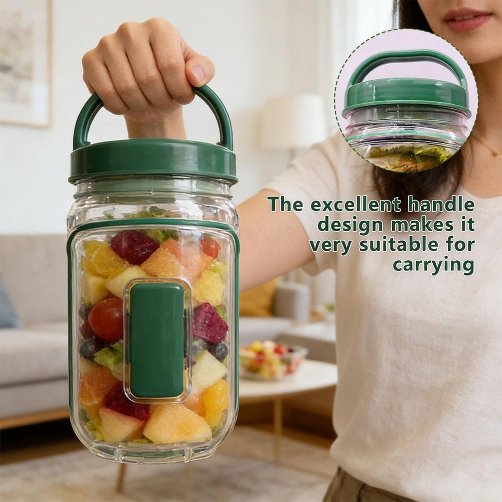 Leakproof Plastic Salad Box wi - Salad Container Jar review and price