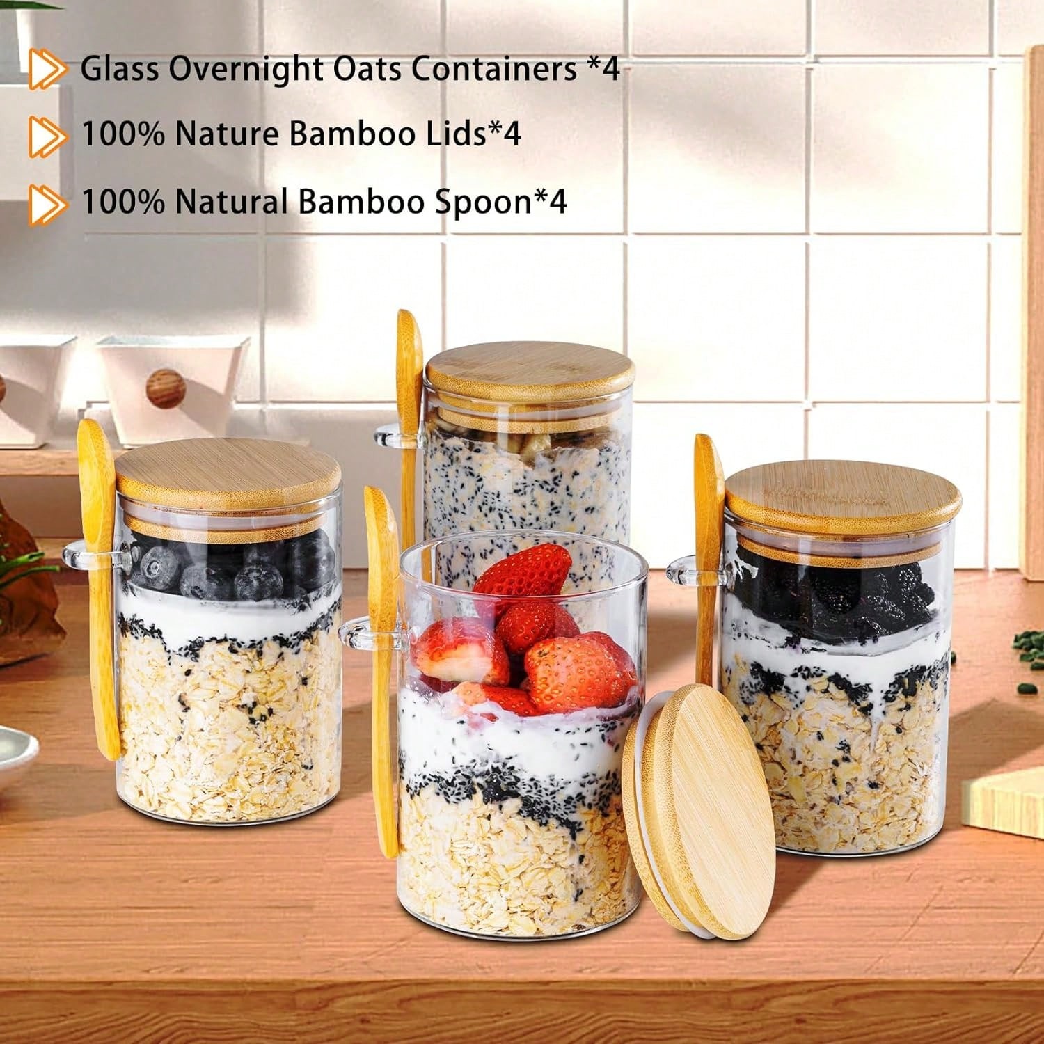 Tyrixma Overnight Oats Contain - Meal Prep Oatmeal review and price