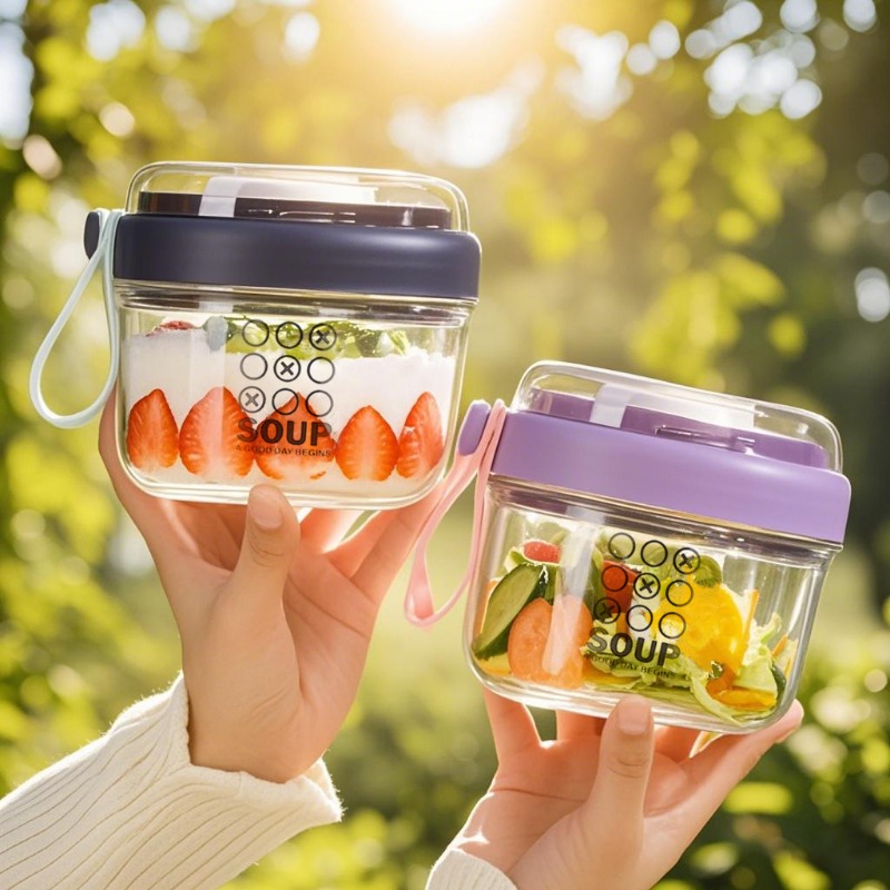 Salad Cup Double Layer Oatmeal - Salad Container Jar review and price