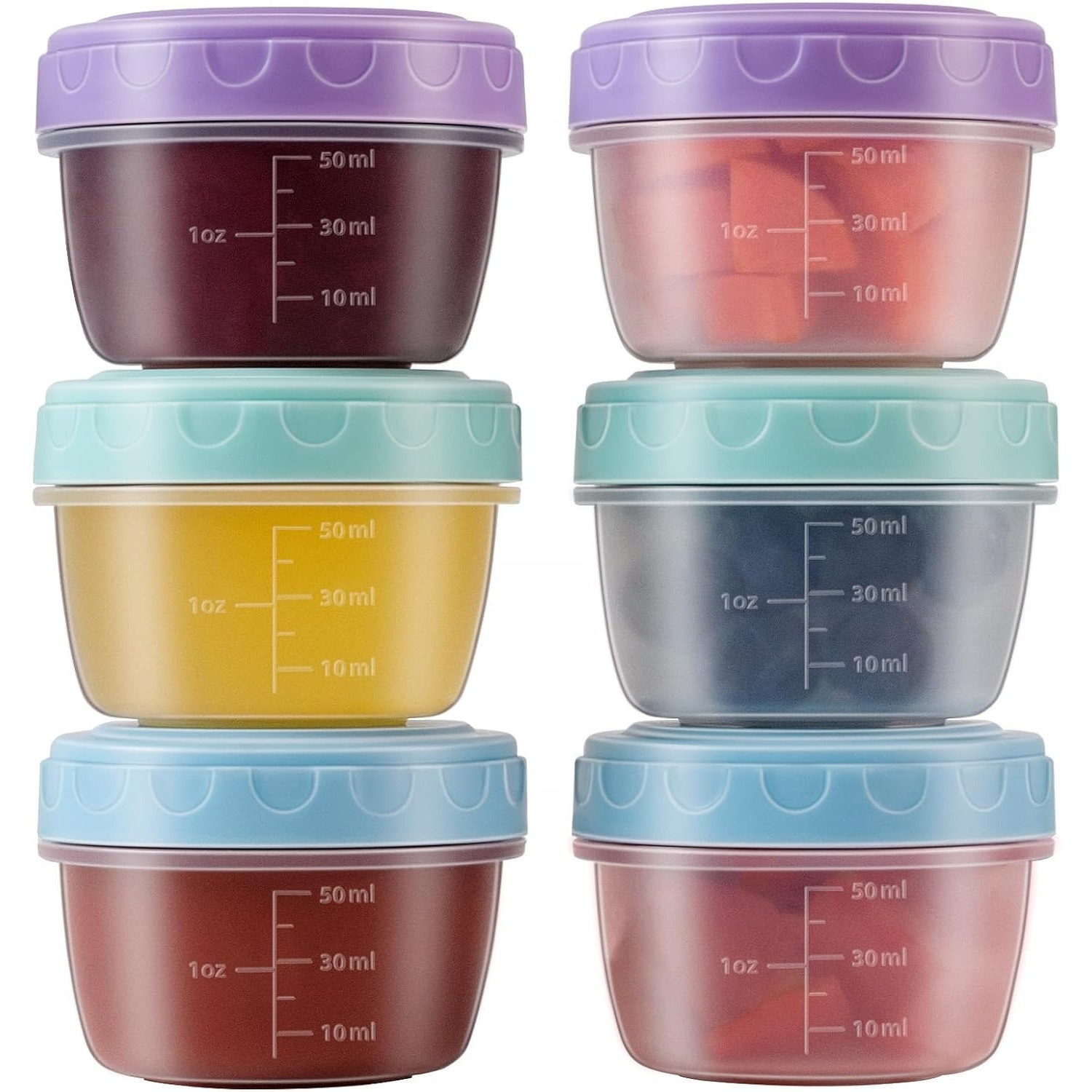 1-6 Pack 2.7 OZ Salad Dressing - Salad Container Jar review and price