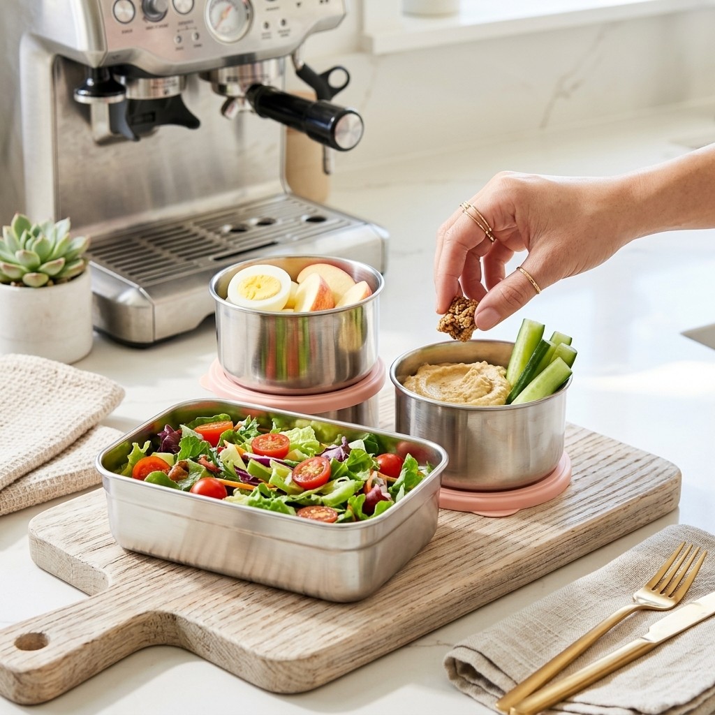 Microwave Safe 304 Stainless S - Meal Prep Lunch review and price