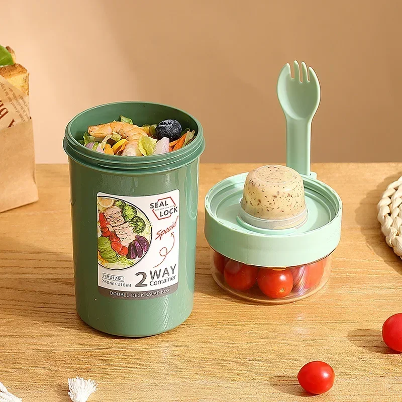 Bento Lunch Box Salad Oatmeal  - Salad Container Jar review and price