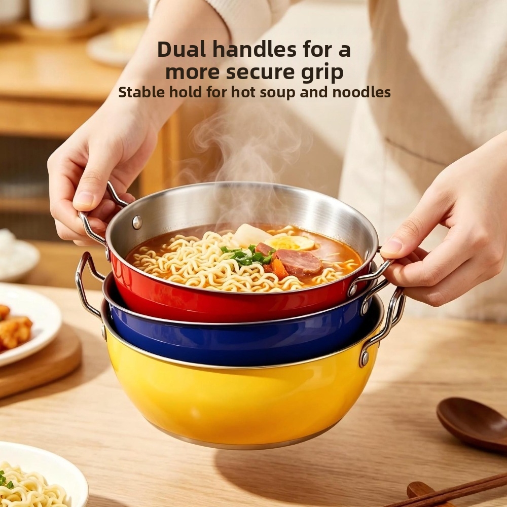 Stainless Steel Dual Handle Bo - Meal Prep Noodles review and price
