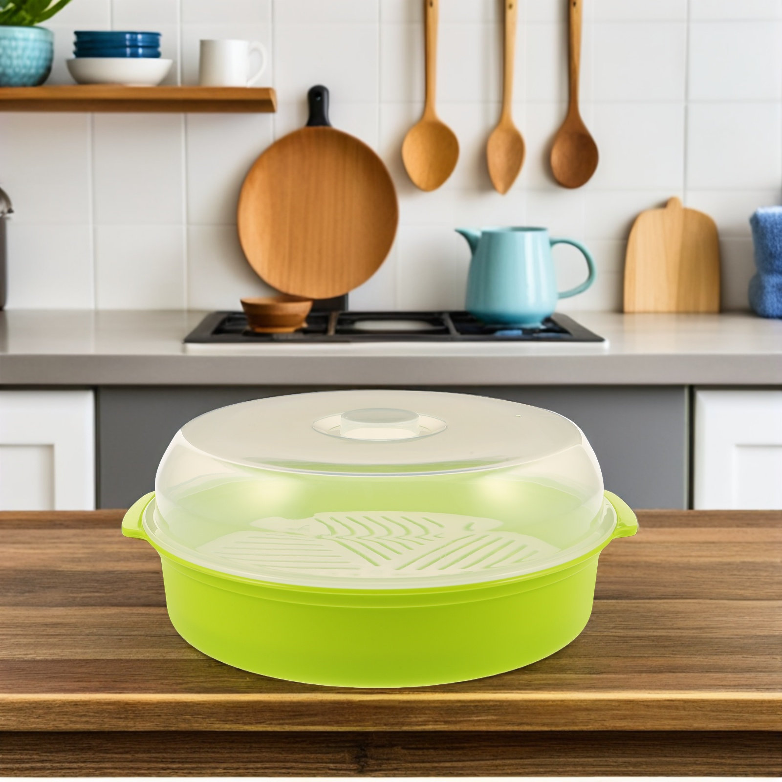 Microwave Steamer Bowl with Li - Meal Prep Healthy review and price