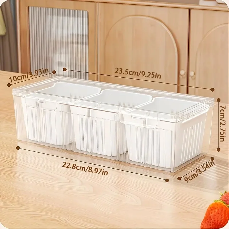 1pc Compartment Food Storage C - Salad Container Jar review and price