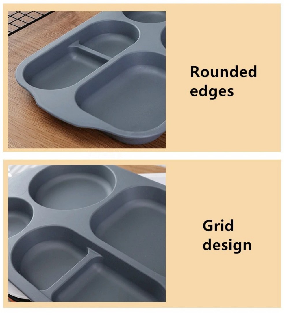 Reusable 5-Compartment Plate,  - Meal Prep For Weight Loss review and price