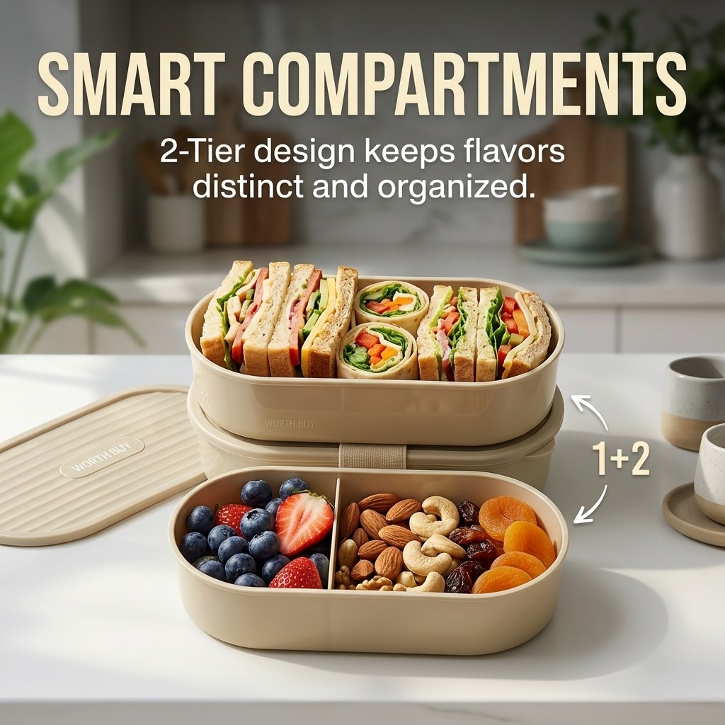 2Pcs/Set Reusable Plastic Lunc - Salad Container Jar review and price