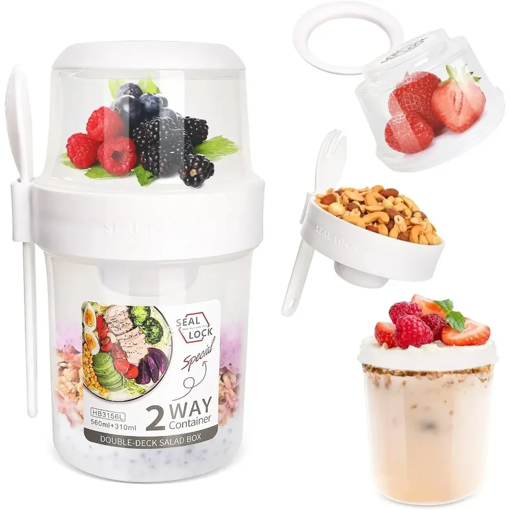 Salad Cup Breakfast Cups Porta - Salad Container Jar review and price