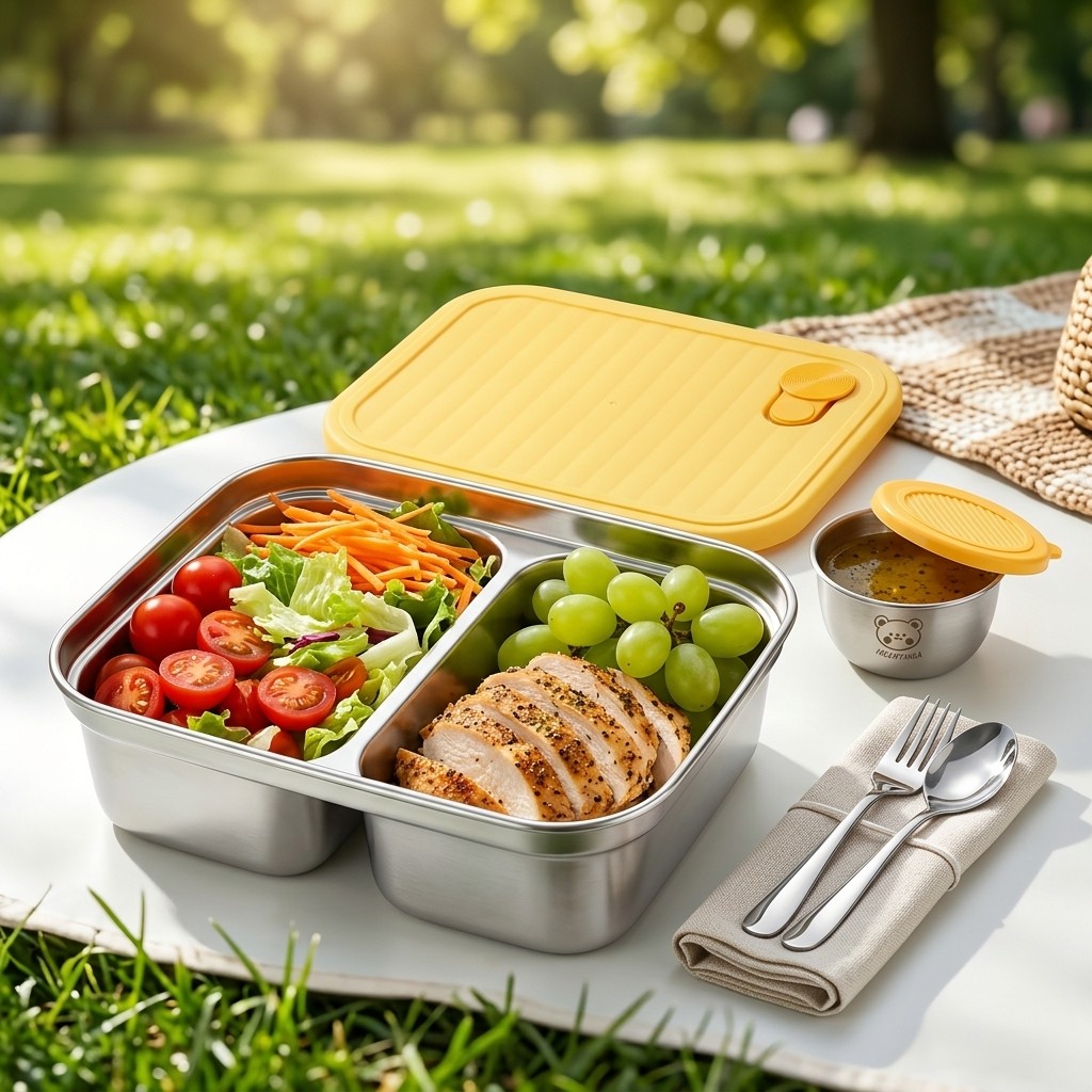 304 Stainless Steel Lunch Cont - Salad Container Jar review and price