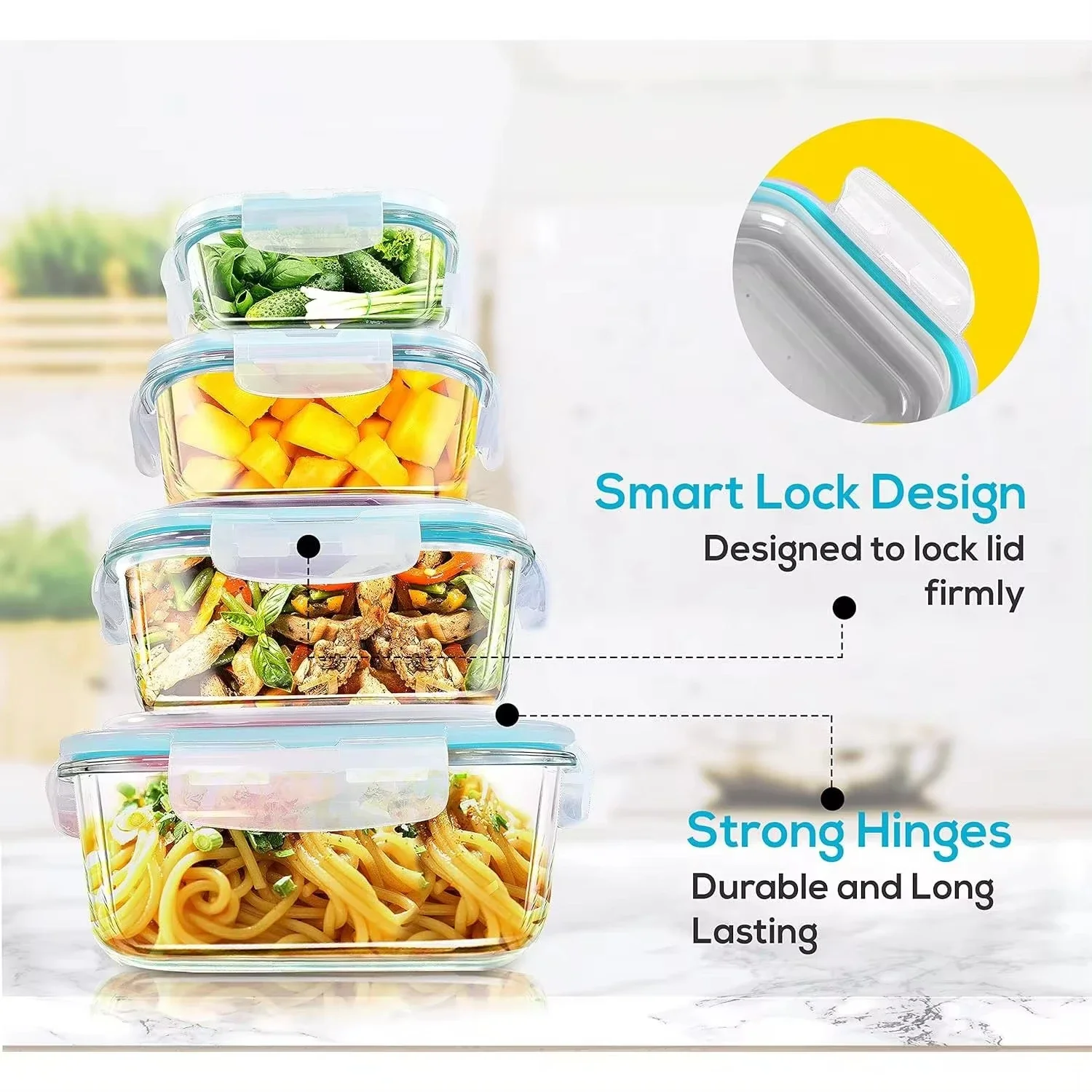 Glass Lunch Box Food Storage C - Meal Prep Lunch review and price