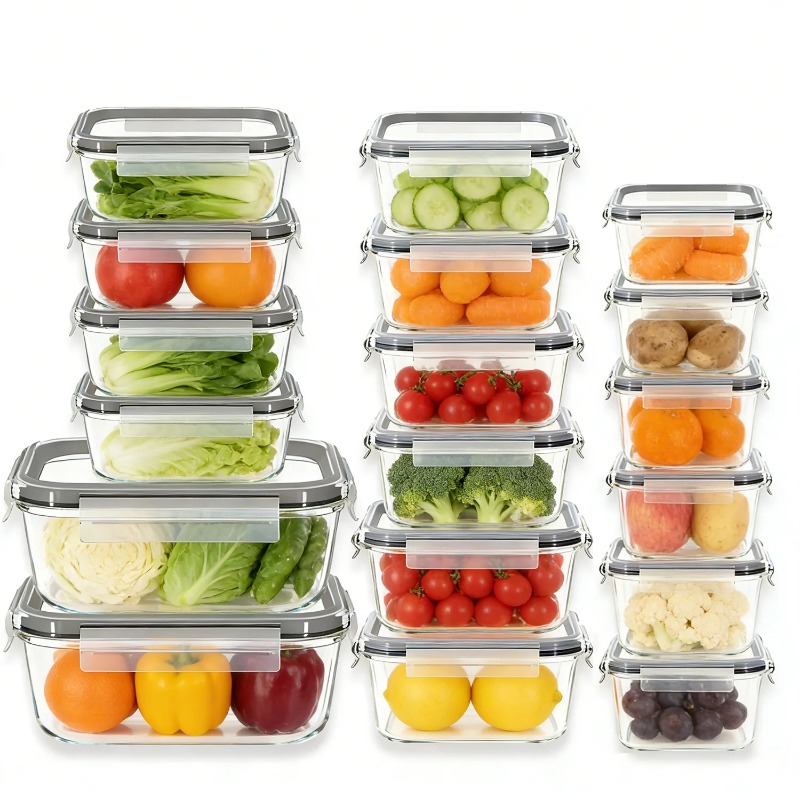 18 Pack Glass Food Storage Con - Meal Prep Glass Containers With Lids review and price