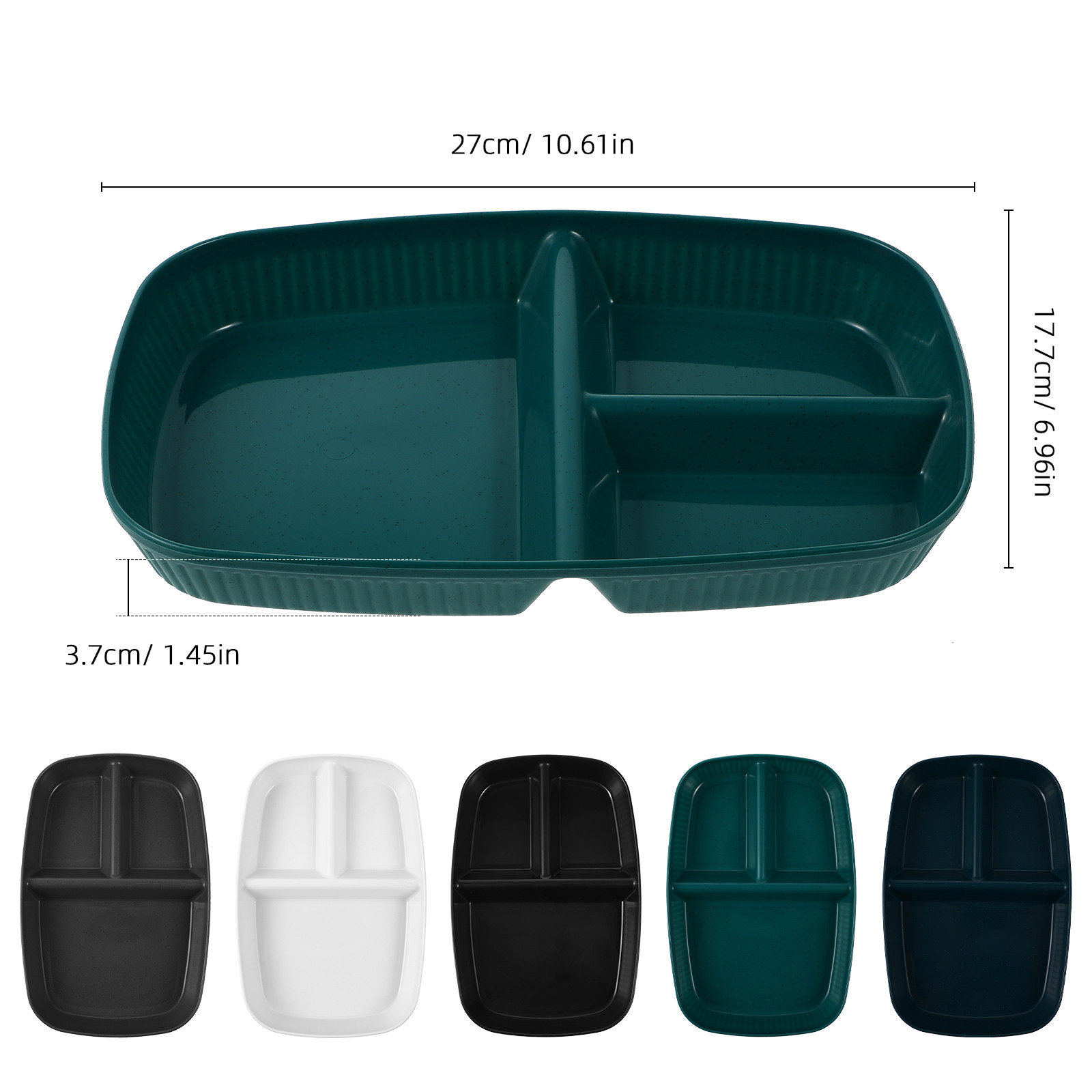 5Pcs Divided Food Plate Portio - Meal Prep Healthy review and price