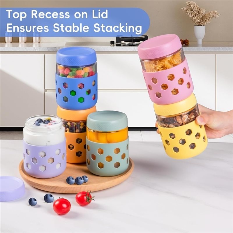 ABMH-Glass Jars With Airtight  - Meal Prep Oatmeal review and price